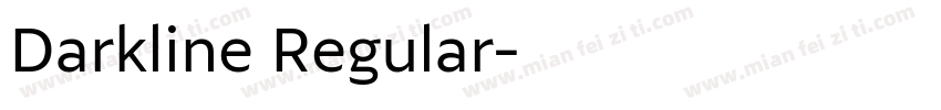 Darkline Regular字体转换